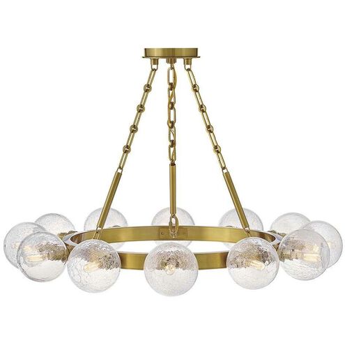 Coco 12 Light 32 inch Lacquered Brass Chandelier Ceiling Light