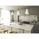 Ollie 1 Light 7.5 inch Matte White and Gold Pendant Ceiling Light