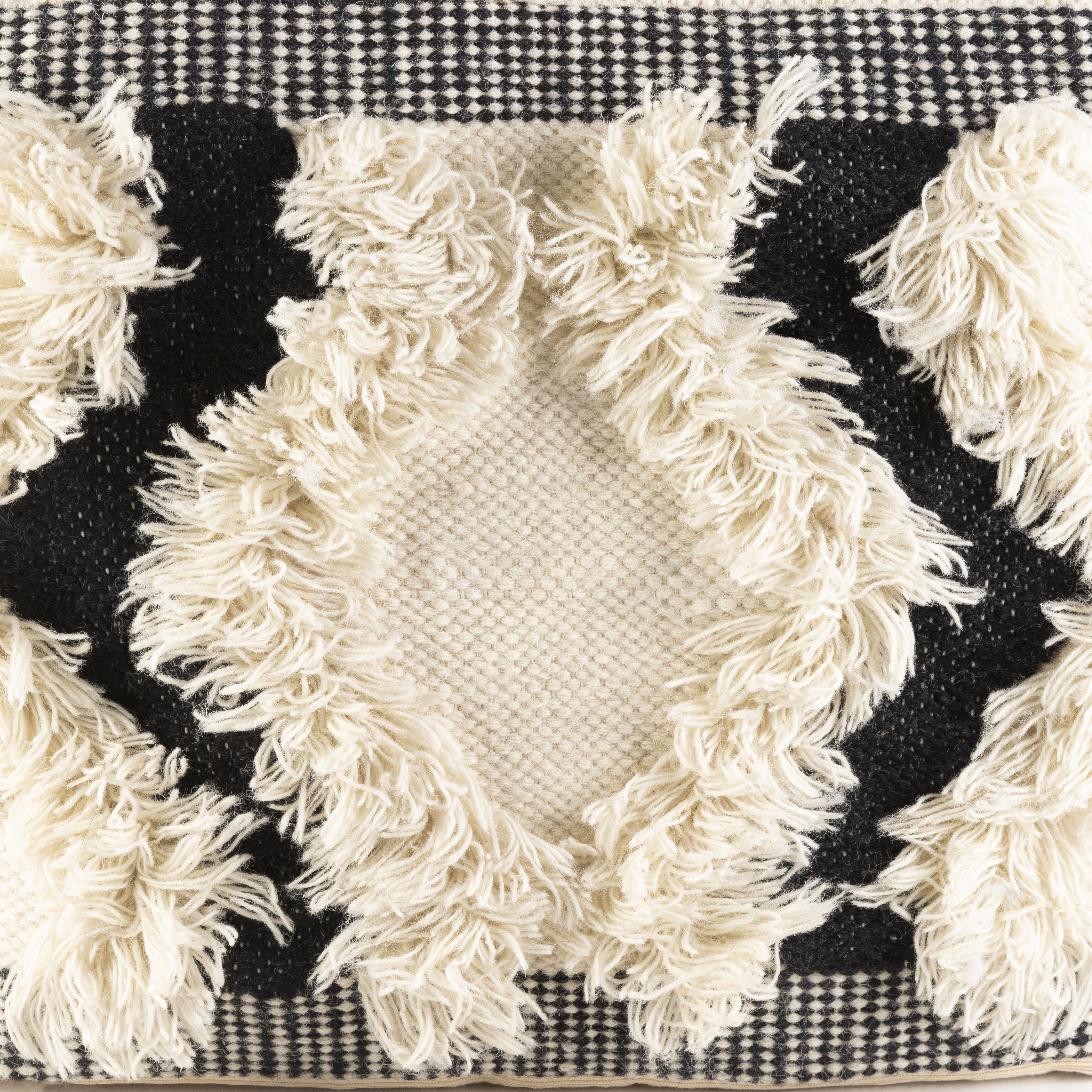 Apache 20 inch Cream Pouf, Rectangle