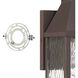 Glencrest 1 Light 14 inch Dark Bronze Exterior Wall Sconce
