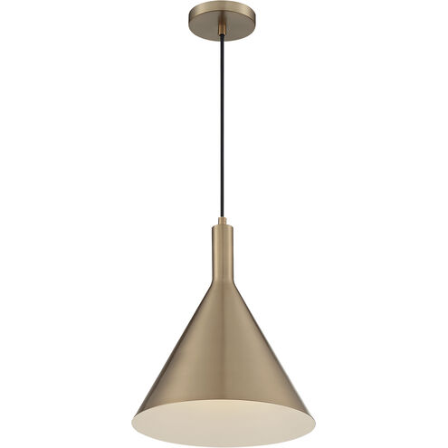 Lightcap 1 Light 12 inch Burnished Brass Pendant Ceiling Light