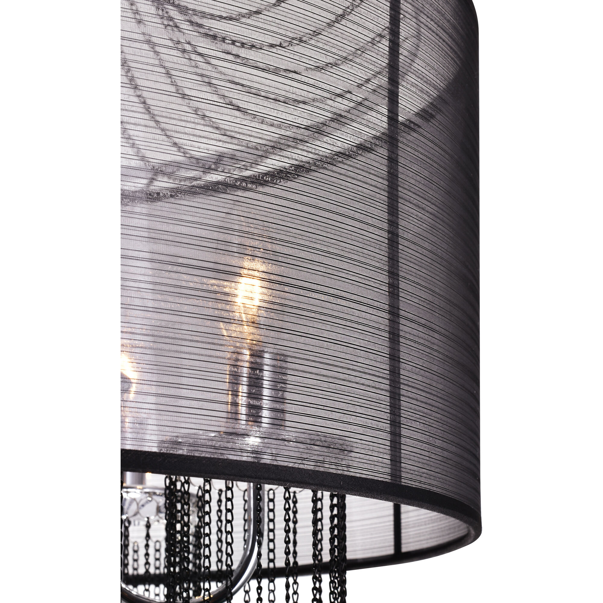 Amelia 6 Light 20 inch Chrome Drum Shade Chandelier Ceiling Light