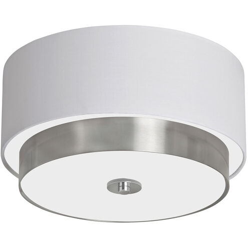 Larkin LED 14 inch Satin Chrome Flush Mount Ceiling Light