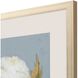 Florals Collection Champagne Gold Block Contemporary Framed Art