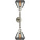 Franklin Restoration Fulton LED 17 inch Brushed Satin Nickel Bath Vanity Light Wall Light in Plated Smoke Glass, Franklin Restoration