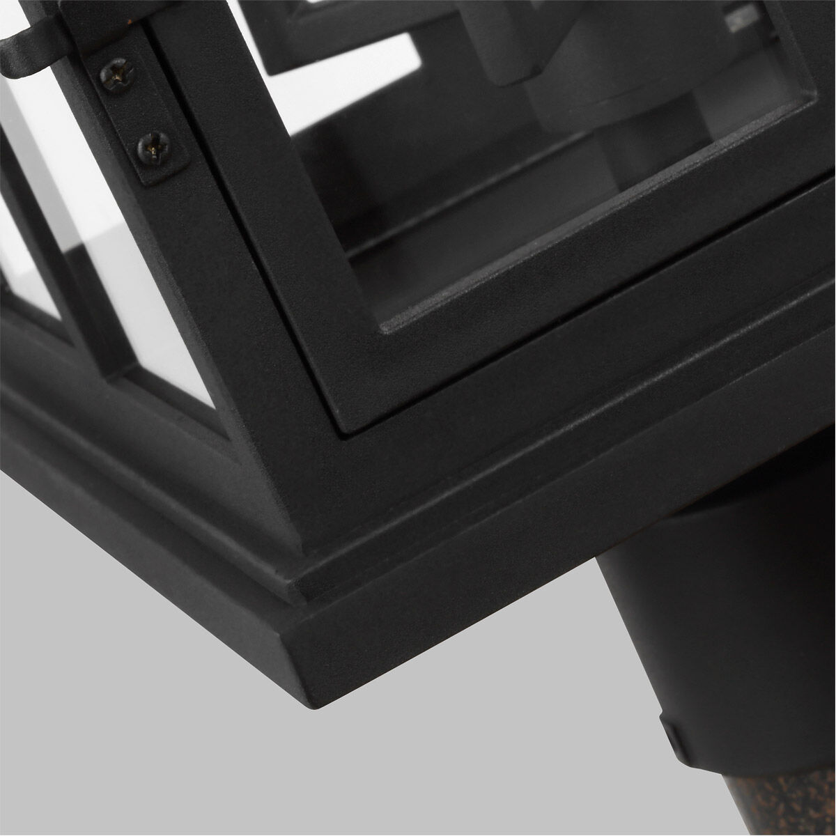 Belleville 4 Light 21.5 inch Textured Black Outdoor Post Lantern