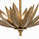 Zanara 6 Light 26 inch Brass Kisser Pendant Ceiling Light