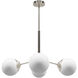 Hepburn 4 Light 30 inch Brushed Nickel Chandelier Ceiling Light, Large
