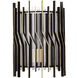 Park Row 1 Light 8 inch Matte Black and French Gold Wall Sconce Wall Light, Smithsonian Collaboration