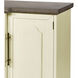 Locksmith Cream with Brown Credenza, 4 Door