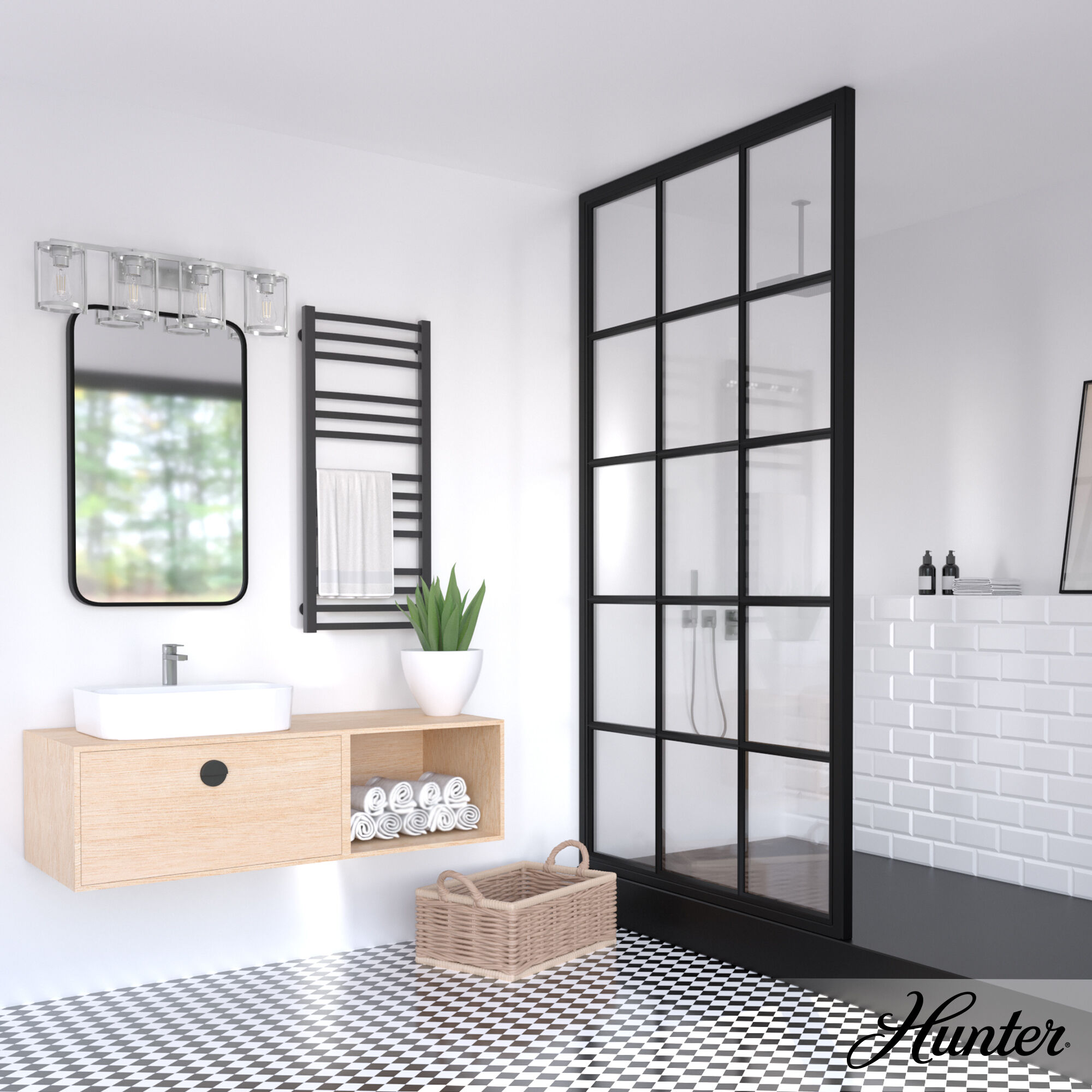 Astwood 4 Light 33.25 inch Brushed Nickel Vanity Light Wall Light