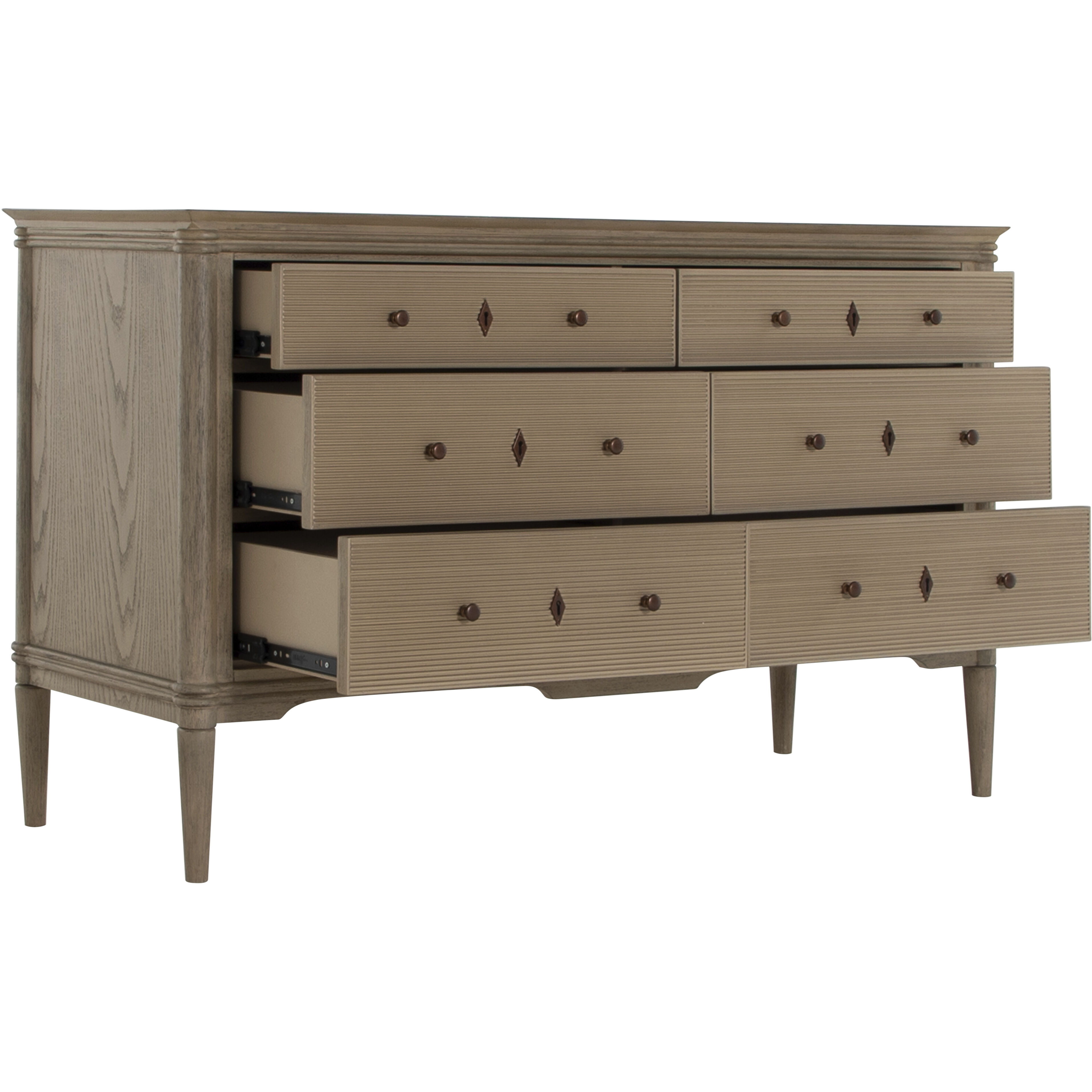 Linnea Blonde Natural / Antique Bronze Dresser