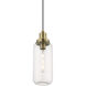 Oakhurst 1 Light 5 inch Antique Brass Mini Pendant Ceiling Light