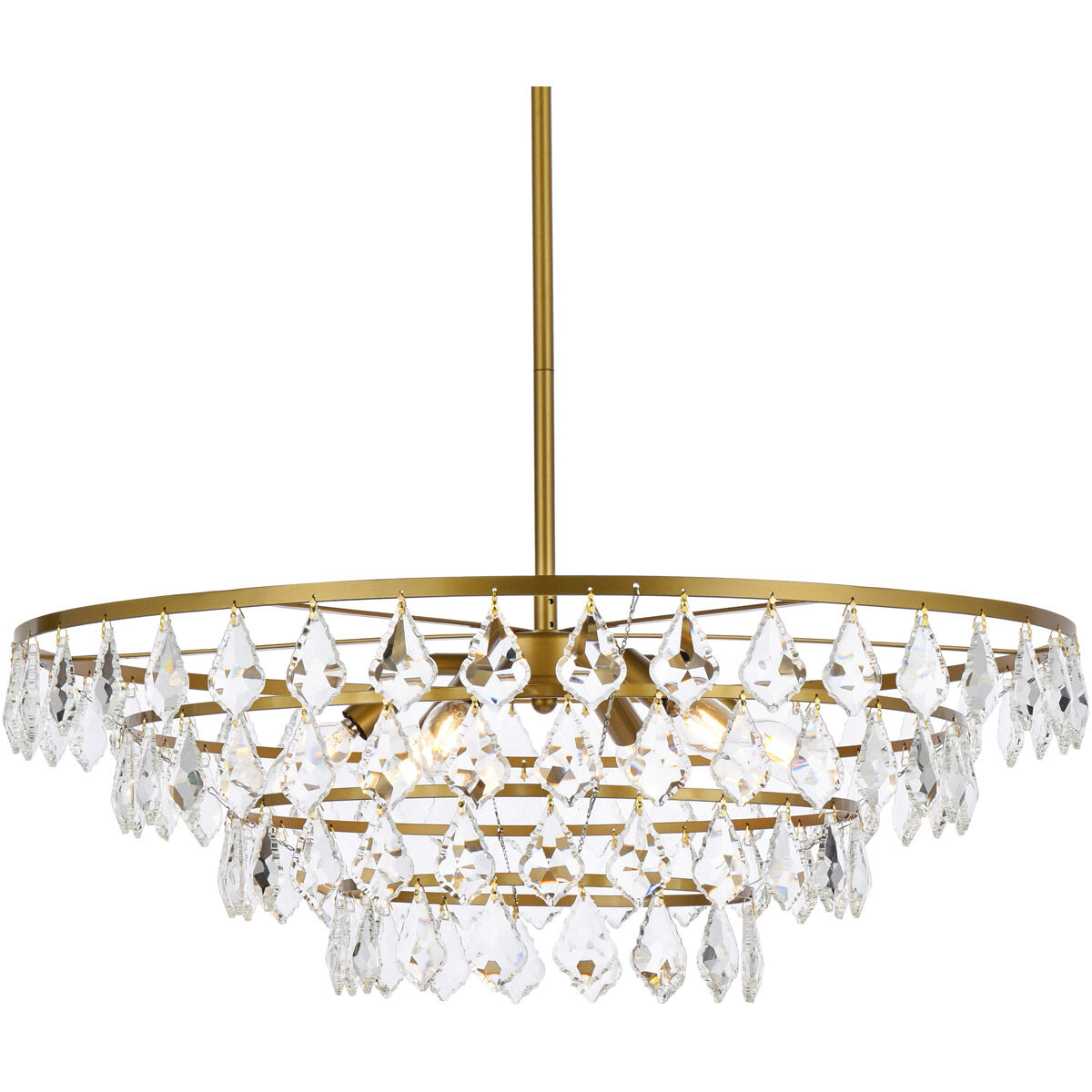 Ella 6 Light 28 inch Brass Pendant Ceiling Light
