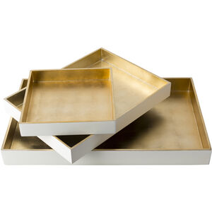 Kalista White and Natural Decorative Tray