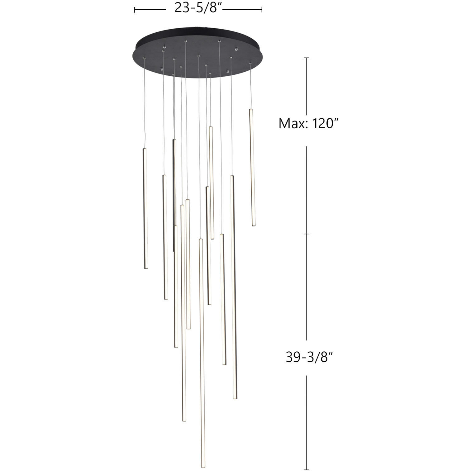 Chute Multi Pendant Ceiling Light in White