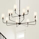 Pallas 12 Light 42.75 inch Black Chandelier Ceiling Light