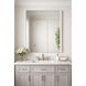Luminance 42 X 36 inch Polished Chrome LED Wall Mirror