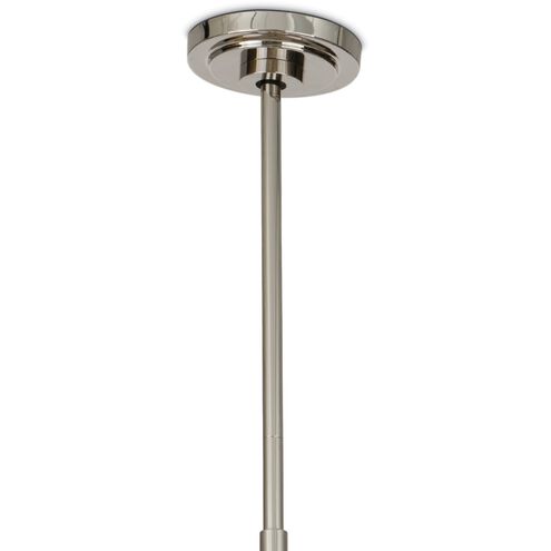 Artemis 6 Light 58.5 inch Polished Nickel Chandelier Ceiling Light in Alabaster Glass