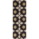 Frontier 96 X 30 inch Dark Brown, Ivory, Tan Rug
