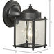 Tipton 1 Light 7.5 inch Black Outdoor Sconce