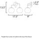Branch 2 Light 17.5 inch Natural Aged Brass Bath Vanity Wall Light