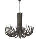 Stark 6 Light 44 inch Gray Wash and Bronze Chandelier Ceiling Light