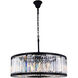 Chelsea 10 Light 36 inch Matte Black Chandelier Ceiling Light, Urban Classic