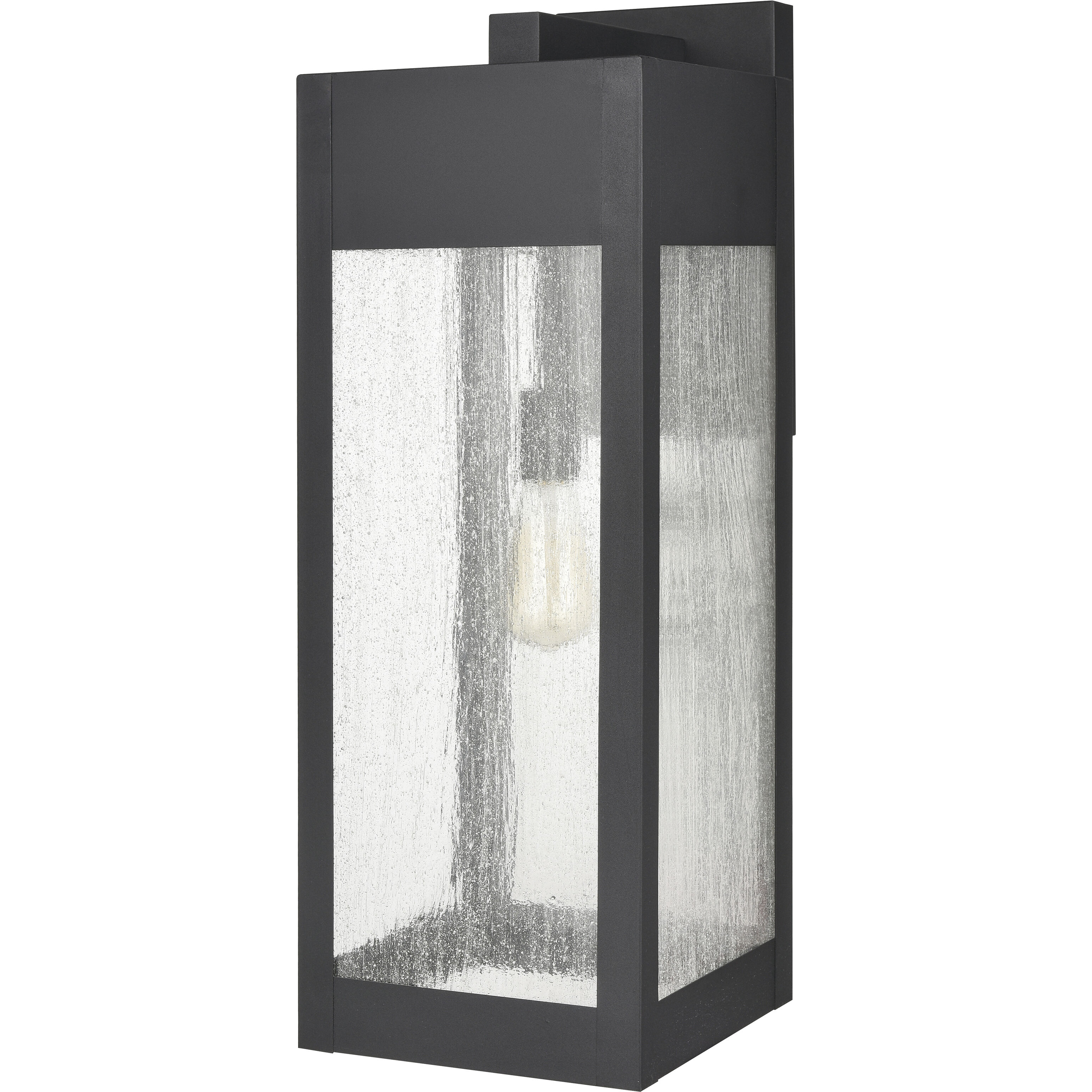 Angus 1 Light 26.25 inch Charcoal with Clear Outdoor Wall Sconce