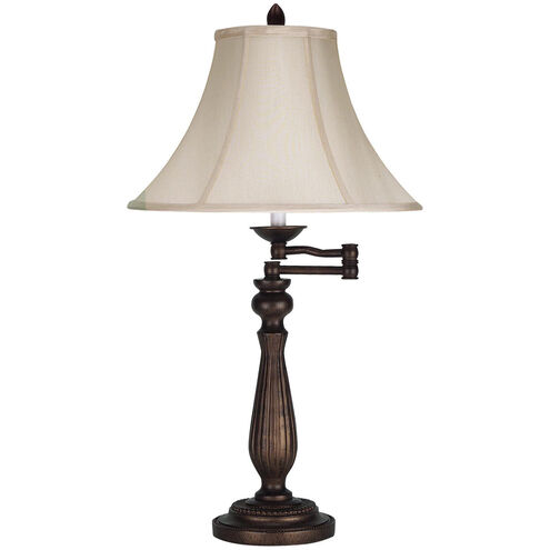 Signature 30 inch 150 watt Antique Rust Swing Arm Table Lamp Portable Light