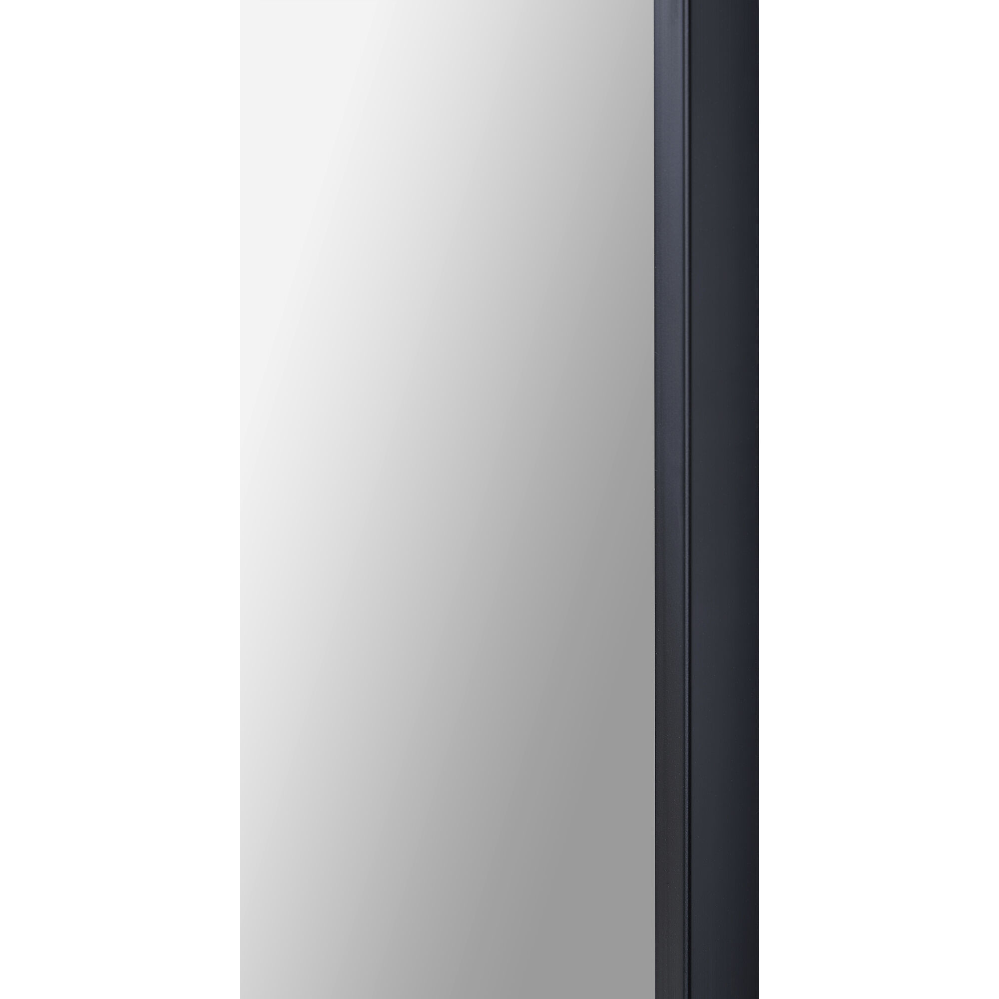 Waren 36 X 24 inch Matte Black Wall Mirror