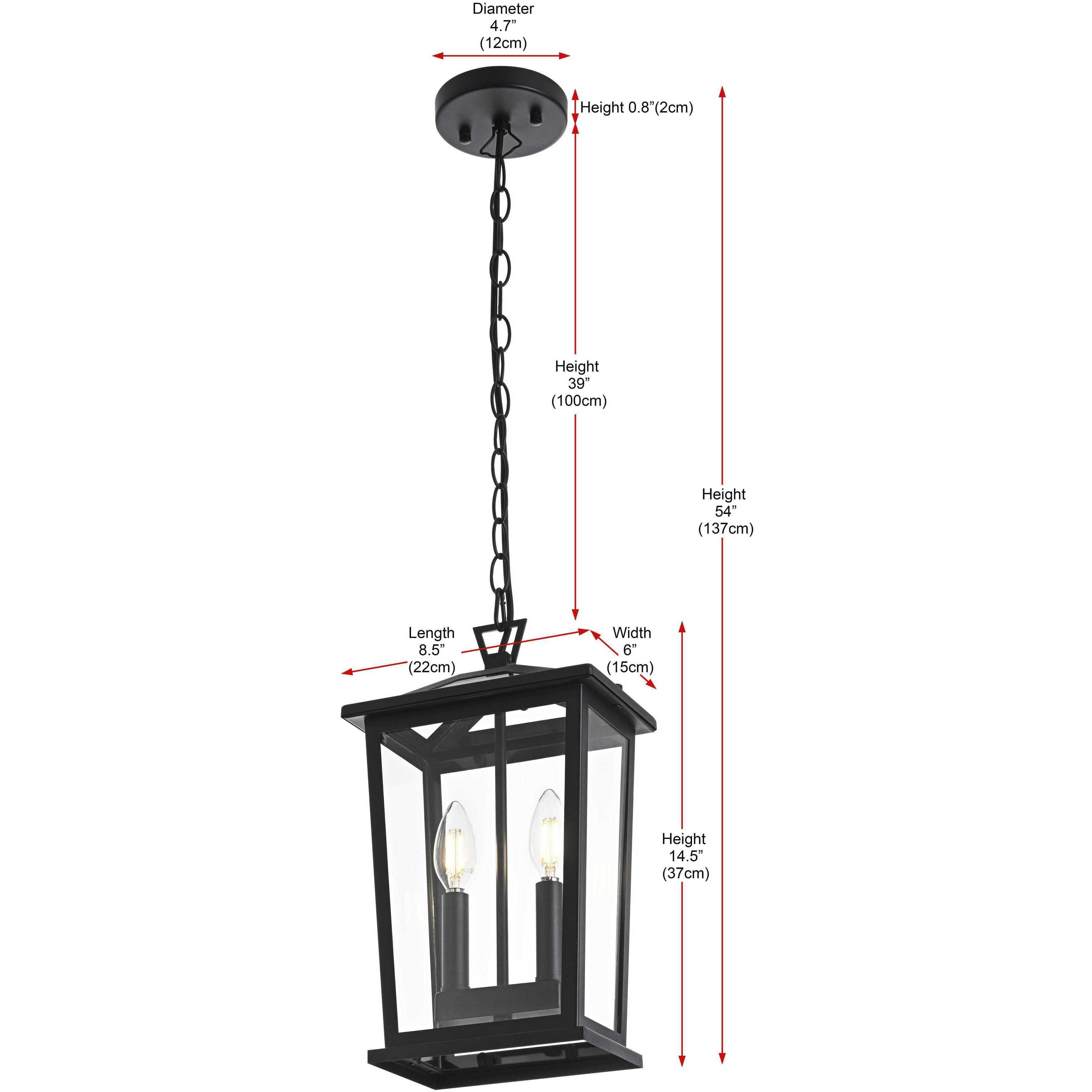 Berks 2 Light 6 inch Black Outdoor Pendant