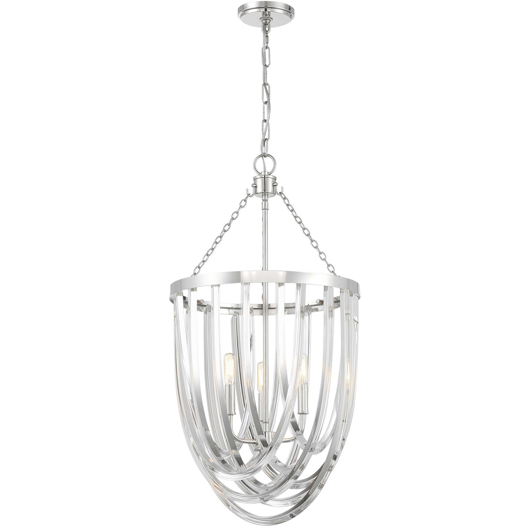 Jennings 3 Light 16.13 inch Polished Nickel Pendant Ceiling Light