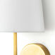 Toni 1 Light 7.5 inch Natural Brass Wall Sconce Wall Light