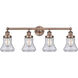 Bellmont 4 Light 33.5 inch Antique Copper Bath Vanity Light Wall Light in Seedy