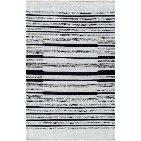 Goteborg 120 X 96 inch Ivory/Black Handmade Rug in 8 x 10
