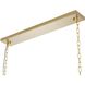 Canada LED 14.5 inch Black and Gold Chandelier Ceiling Light