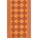 Jewel Tone II 36 X 24 inch Bright Orange, Burnt Orange, Beige Rug