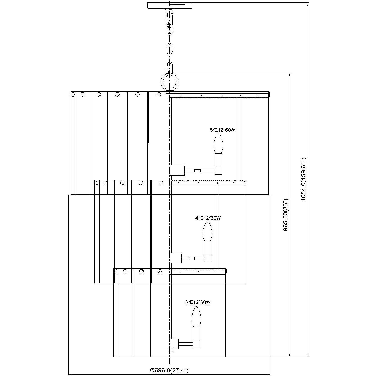 Glacier 12 Light 27.5 inch Matte Black Chandelier Ceiling Light