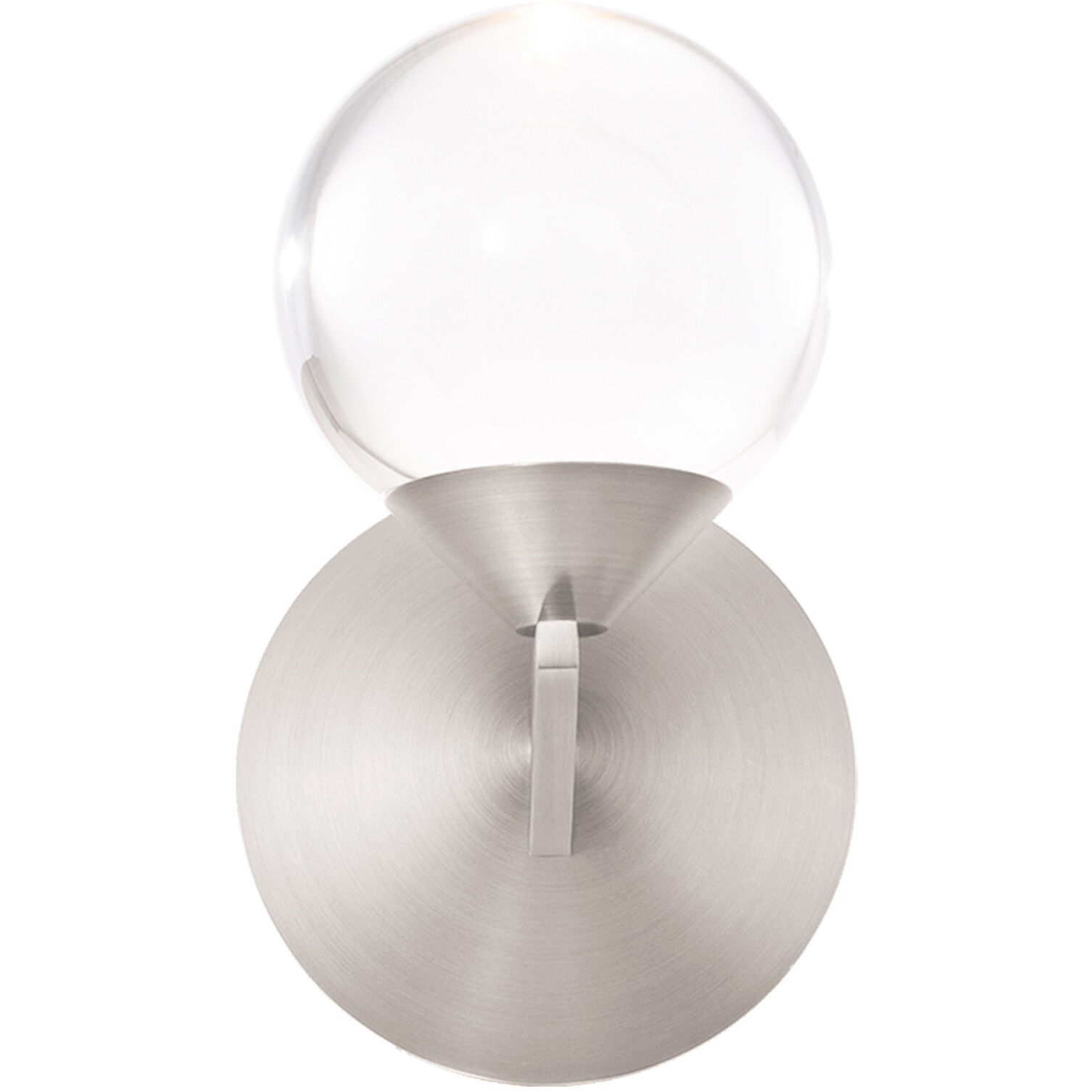 Double Bubble Wall Sconce Wall Light in 6in., Satin Nickel