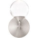 Double Bubble Wall Sconce Wall Light in 6in., Satin Nickel