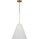 AERIN Remy 1 Light 16 inch Burnished Brass Pendant Ceiling Light