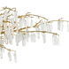 Forest Dawn 8 Light 60.25 inch Washed Lucerne Gold Chandelier Ceiling Light, Aviva Stanoff Collection