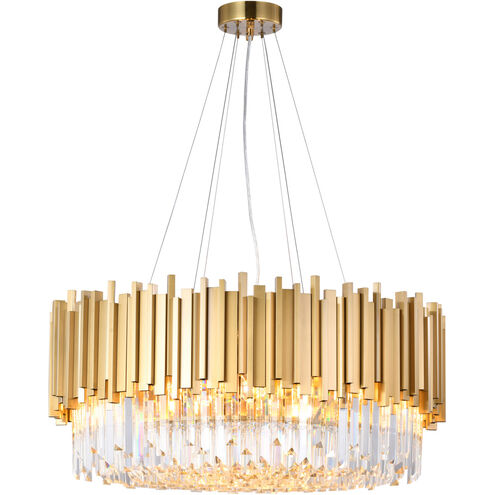 Canada 12 Light 28 inch Gold Chandelier Ceiling Light