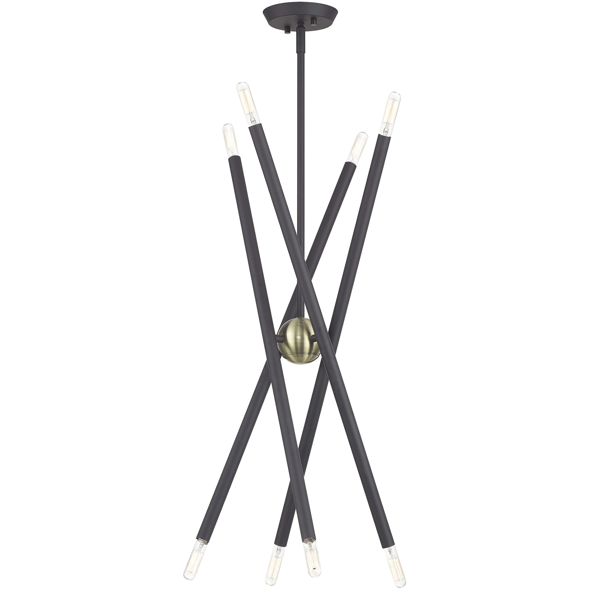 Soho 8 Light 24 inch Bronze with Antique Brass Accents Chandelier Ceiling Light