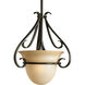 Torino 1 Light 13.12 inch Forged Bronze Mini-Pendant Ceiling Light