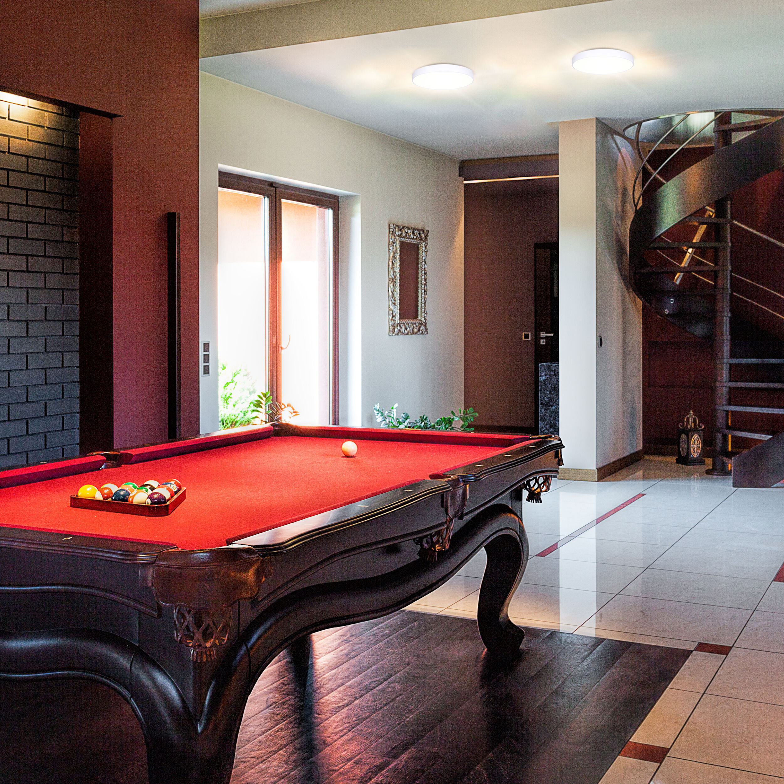 Madison 14 inch White Flush Mount Ceiling Light