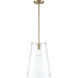 Maccan 1 Light 11.75 inch Vintage Brass Indoor Pendant Ceiling Light