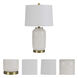 Sedalia 24 inch 150 watt Ivory Table Lamp Portable Light
