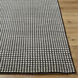Damier 120 X 96 inch Cream / Black Handmade Rug in 8 x 10